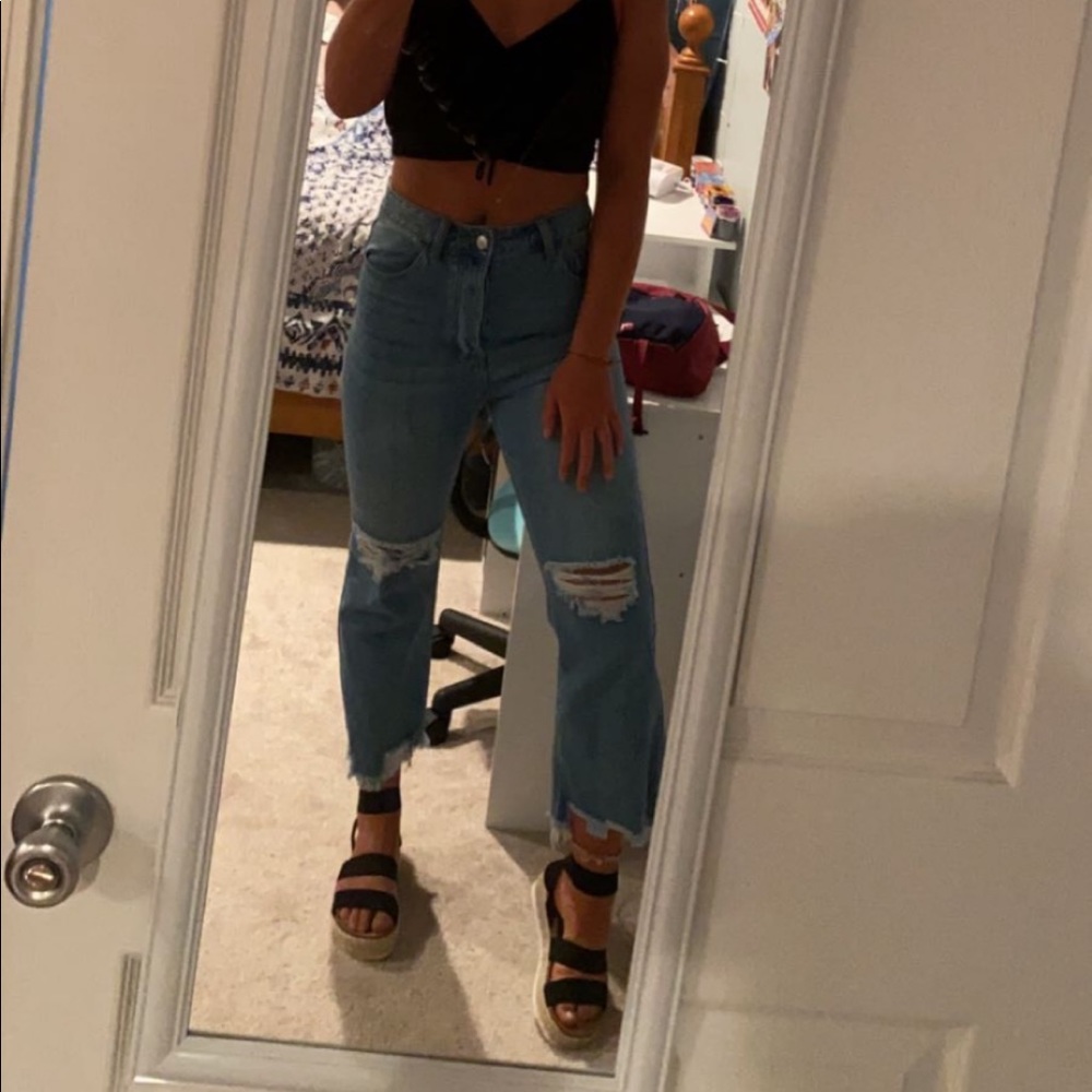 Womens crop jeans